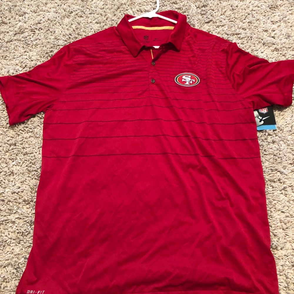 Nike 49ers XL  sideline polo